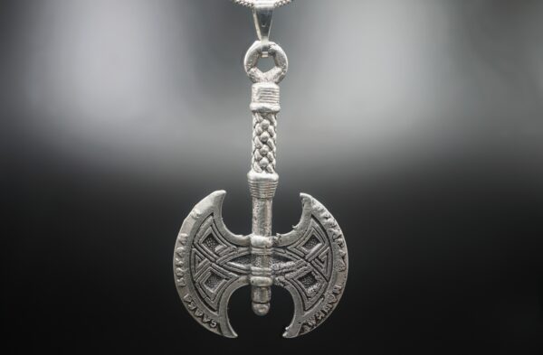 Handmade Viking Battle Axe Pendant – 925 Sterling Silver Norse Jewellery