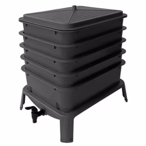 50 litre worm farm composter with five tray stackable design
