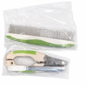 Dog & Cat Grooming Set Nail Clipper + Metal Comb Pet Grooming Kit New