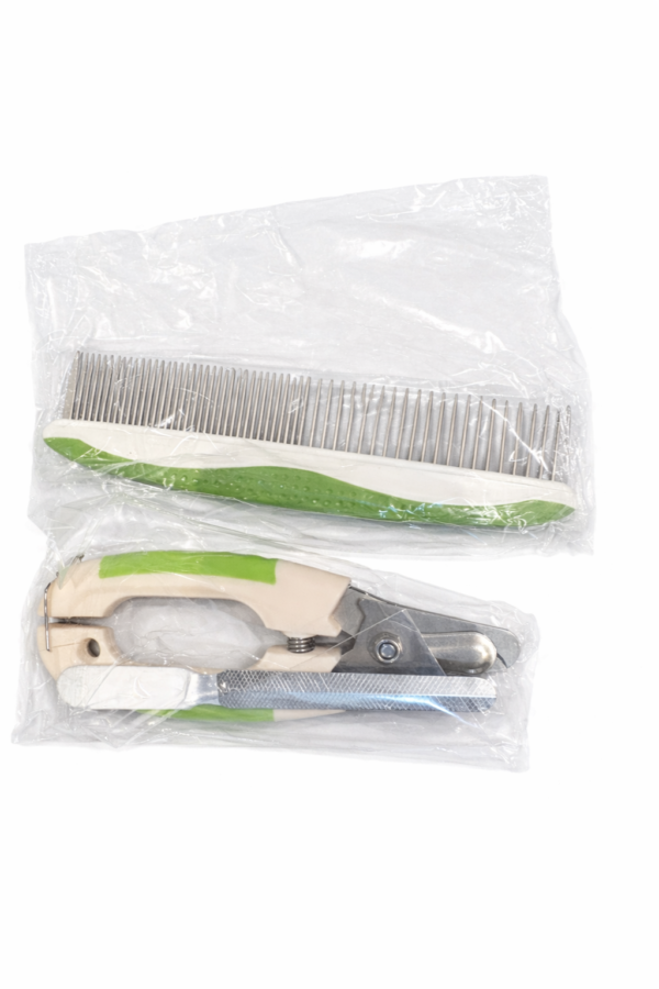 Dog & Cat Grooming Set Nail Clipper + Metal Comb Pet Grooming Kit New